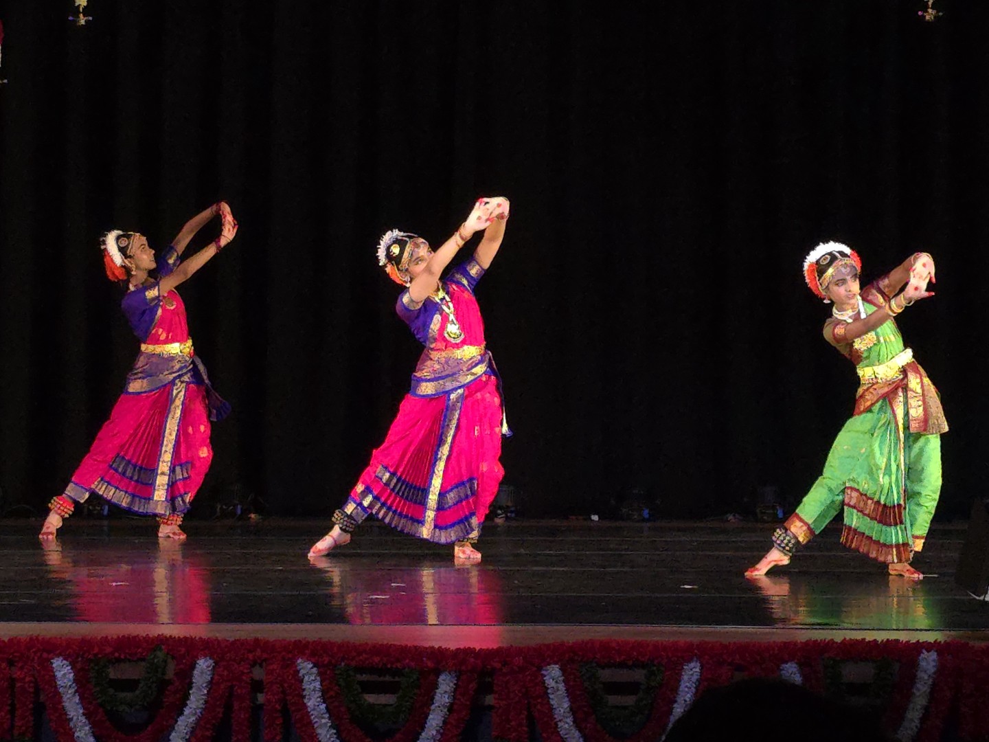 Students practicing Kuchipudi